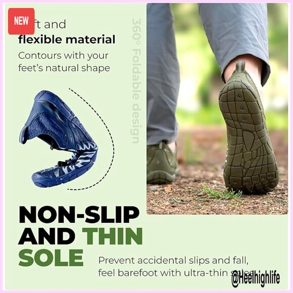 Barefoot Walking Shoes Flexible Lightweight Breathable Non-Slip Daily Wear